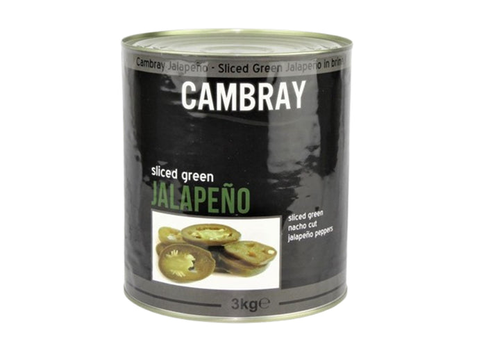 Cambray - Sliced Green Jalapeno (Tin 3kg)