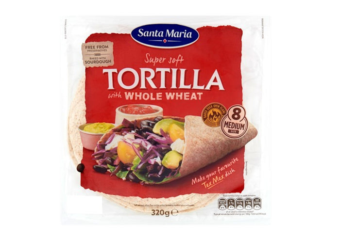 Santa Maria - Whole Wheat Tortilla Wraps (320g)