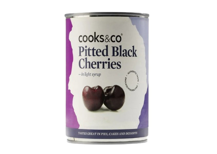 Pitted Black Cherries in Light Syrup (425g)