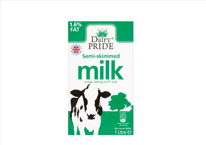 UHT (Long Life) Semi-Skimmed Milk (12X1Ltr)